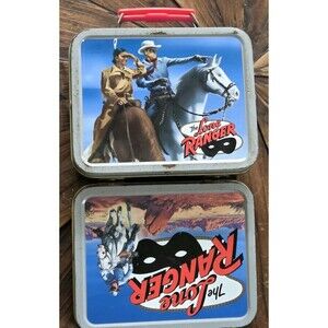 The Lone Ranger Mini Tin Metal Lunch Box Vintage Cheerios 60th Anniversary 2001